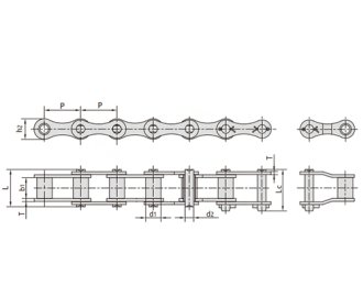 ZGS38型联合收割机链 