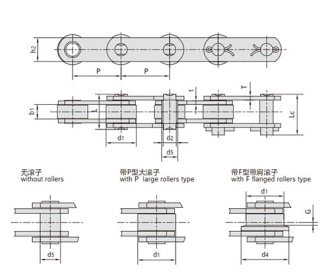 英制（Z系列）输送链 